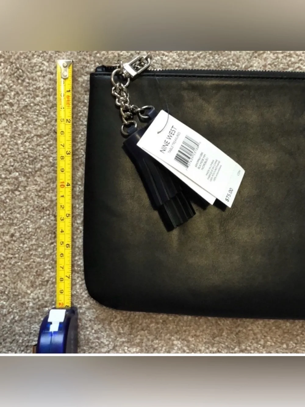 Nine West Large Black Clutch, New With Tags - Picture 6 of 6